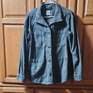 GAP Women's Utility Jacket in Olive